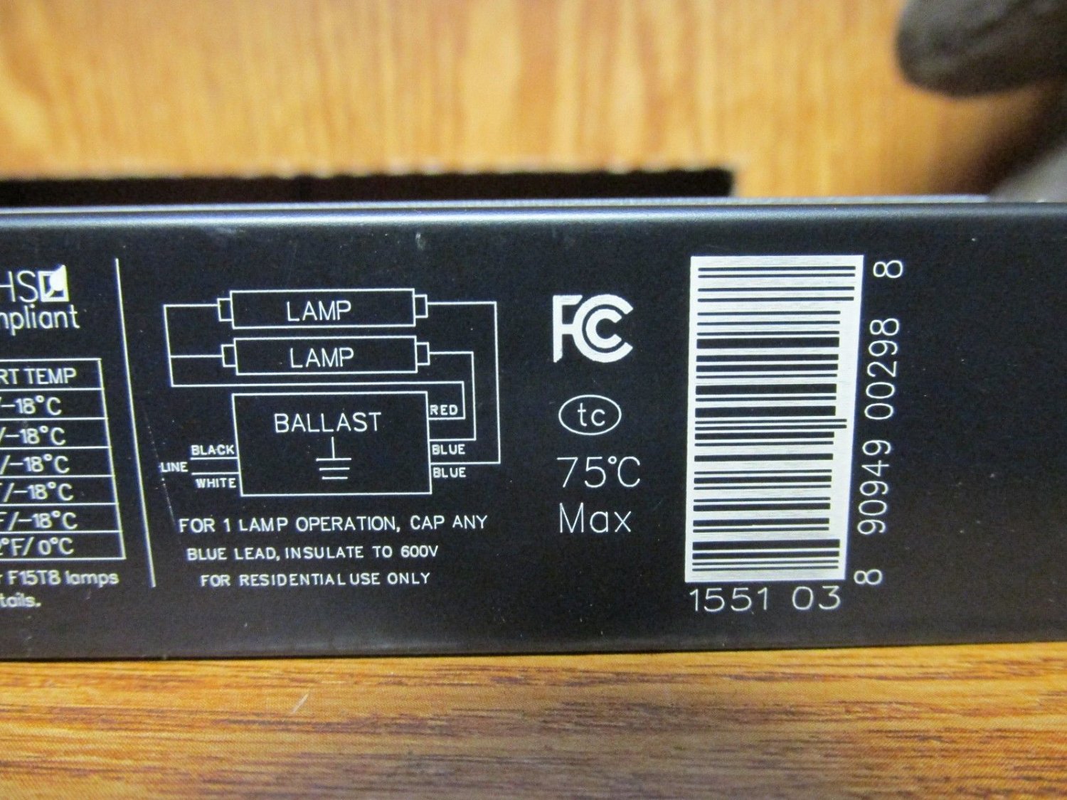 Instant Start Electronic Ballast Model KTEB232RIS1TPSL, New, Free