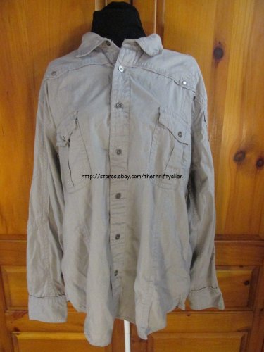 DECREE Button Down Shirt - Womens Size: XXL - Gray