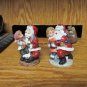 SANTA CLAUS w/children on his lap decorations - 2 Figurines