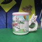 Easter/Spring Bunny Coffee Mug Rabbits With Eggs In Baskets