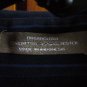 Van Heusen Broadcloth Blue Striped Dress Shirt 17 1/2 34-35 Button Down