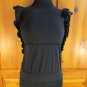 BONGO Sleeveless Ruffled Blouse Top - Girls Size: Large (10/12) - Black