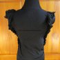 BONGO Sleeveless Ruffled Blouse Top - Girls Size: Large (10/12) - Black