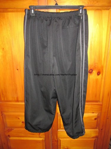 Graphite Sport Active Pants - Mens Size: Large - Black w/ Gray Stripes