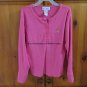 Blue Moon Henley Long Sleeve Shirt Top - Girls Size: Medium - Pink