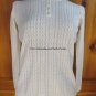 LAURA SCOTT Petite Long Sleeve Sweater - Womens Size: Small Petite - Ivory