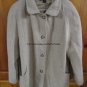 LONDON FOG Wool Coat Jacket - Womens Size: 14P - Light Beige