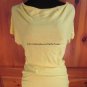New York & Company Short Sleeve Knit Blouse Top - Womens Size: XS - Yellow