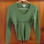 St. John's Bay Ribbed V Neck Sweater - Womens Size: Small - Green