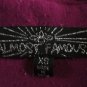 Almost Famous 3/4 Sleeve Button Down Shirt - Womens Size: XS - Plum