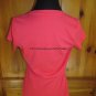 St.John's Bay Basic V-Neck Top Shirt - Womens Size S - Salmon Pink