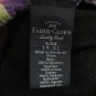 FADED GLORY Lace Back V-Neck Shirt Blouse - Womens Size S (4-6) - Purple/Floral