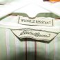 EDDIE BAUER Wrinkle Resistant Button Down Shirt - Womens Size XSmall - Green/Tan