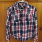 Mossimo Supply Co Button Down Flannel - Women Size Small - Pink/Blue/White Plaid