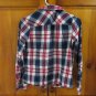 Mossimo Supply Co Button Down Flannel - Women Size Small - Pink/Blue/White Plaid