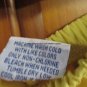 Blair Womens Size Large Petite Yellow Woven Capri Pants Elastic Waist