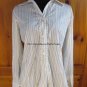 Rafaella Long Sleeve Button Down Shirt - Womens size: 8 - White/Black Pinstripe