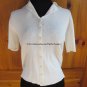 NWT Kathie Lee Collection Short Sleeve Cardigan Sweater - Womens Size: S - White