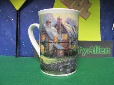 Thomas Kinkade Coffee Mug Year 2000 Cobblestone Bridge 5" Designpsc, inc