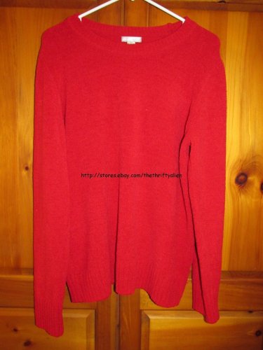 WHITE STAG round collar long sleeve sweater - Womens Size: XL - Red