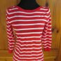 OLD NAVY 3/4 Sleeve Sweater - Womens Size S - Red/White Striped