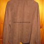 WHITE STAG Faux Suede Button Down Shirt - Size: 18W/20W - Dark Brown
