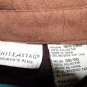 WHITE STAG Faux Suede Button Down Shirt - Size: 18W/20W - Dark Brown