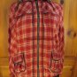 Christopher & Banks Zip Up Jacket Coat - Womens Size: XL - Orange Multi