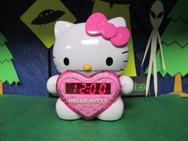 HELLO KITTY AM/FM Projection alarm Clock Radio with LED Time Display digital