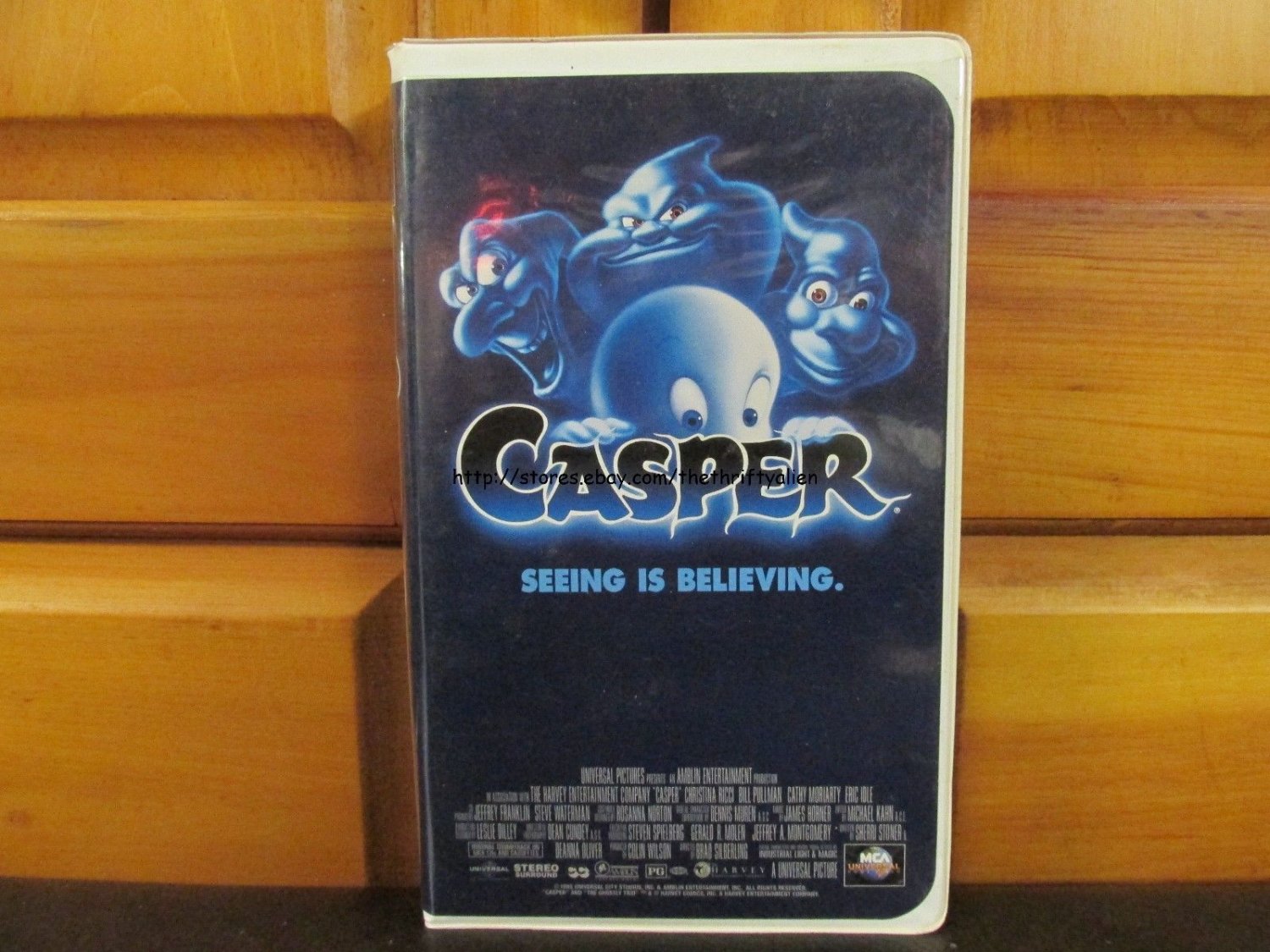 Casper (1995, VHS) Christina Ricci, Bill Pullman, Steven Spielberg, Ghosts