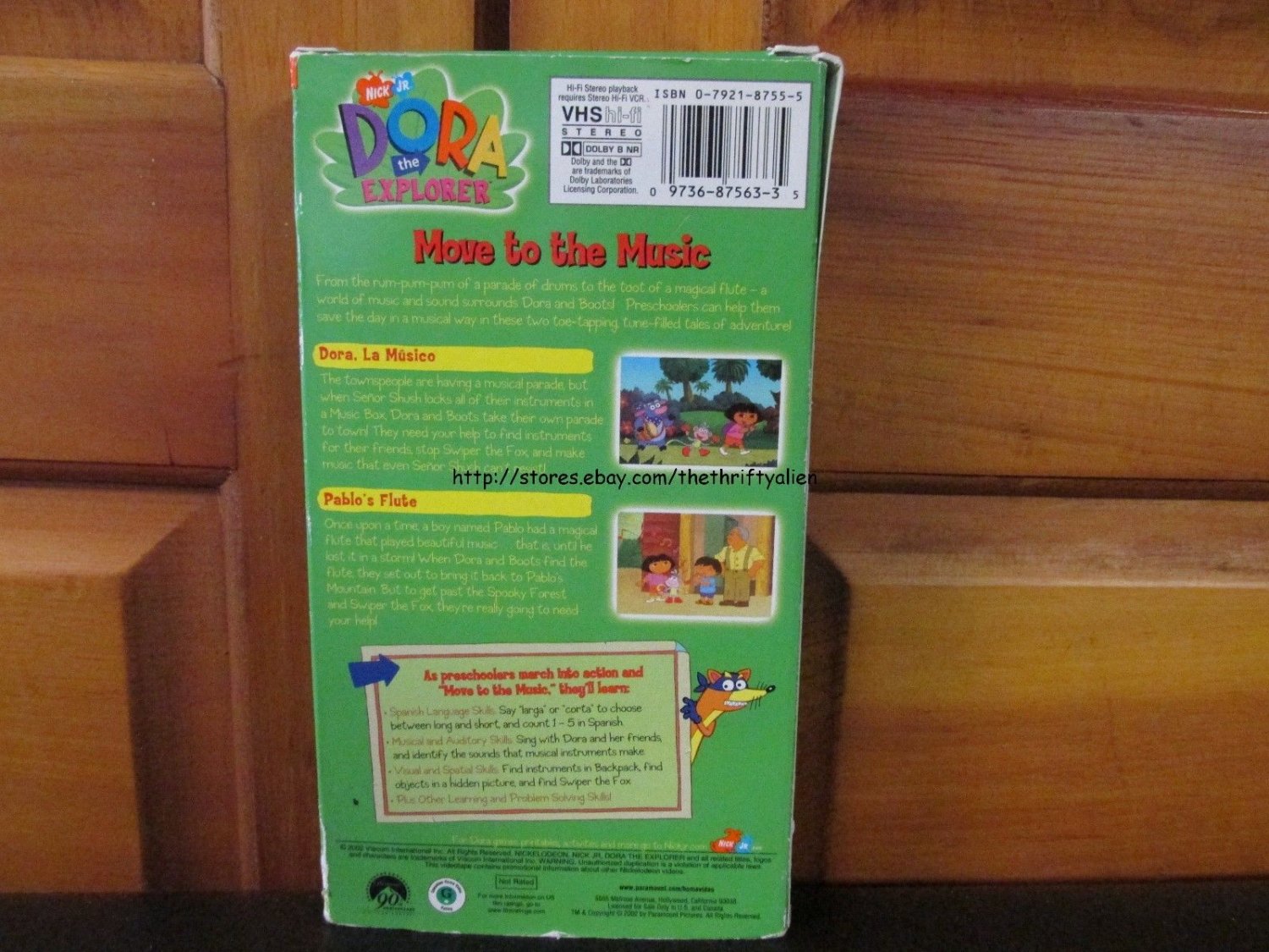 Dora The Explorer: Move To The Music - (2002, Vhs) - Nick Jr. - Sing 