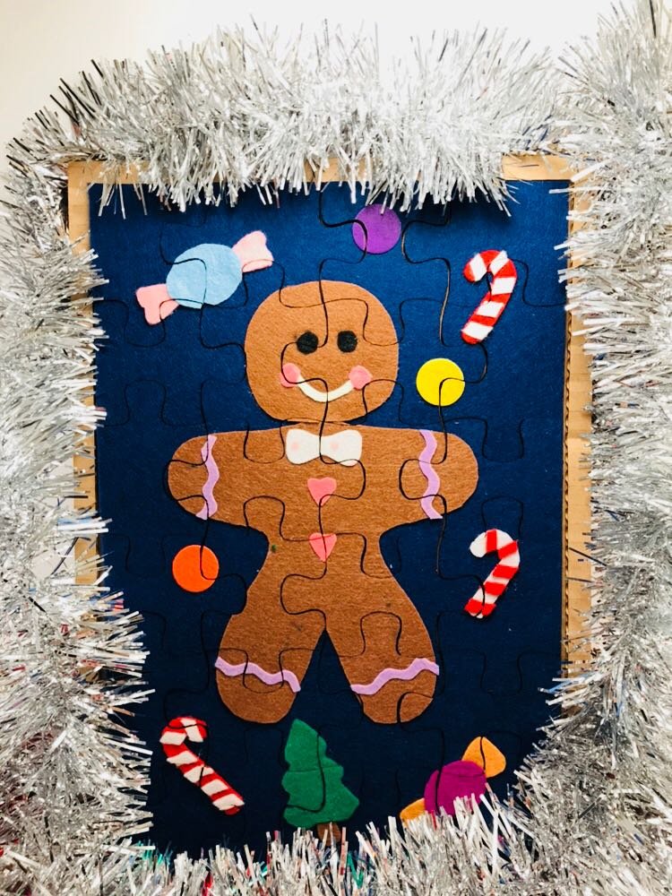 " Gingerbread" puzzle, 7.6x11.6 inch