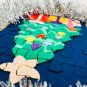 Christmas puzzle, soft toy, 7.6x11.6 inch
