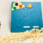 "Elephant" small puzzle, 7x7 inch, cute present, soft toy, car toy