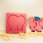Pink Elephant, soft toy, puzzle for kids, 7.08x7.08 inch, cozy toy, Soft puzzle for boys and girls.