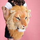 Large Lion Head Plush Backpack Unisex
