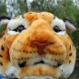 Large Leopard Head Plush Backpack Unisex