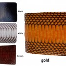 genuine cobra snakeskin wallet bifold