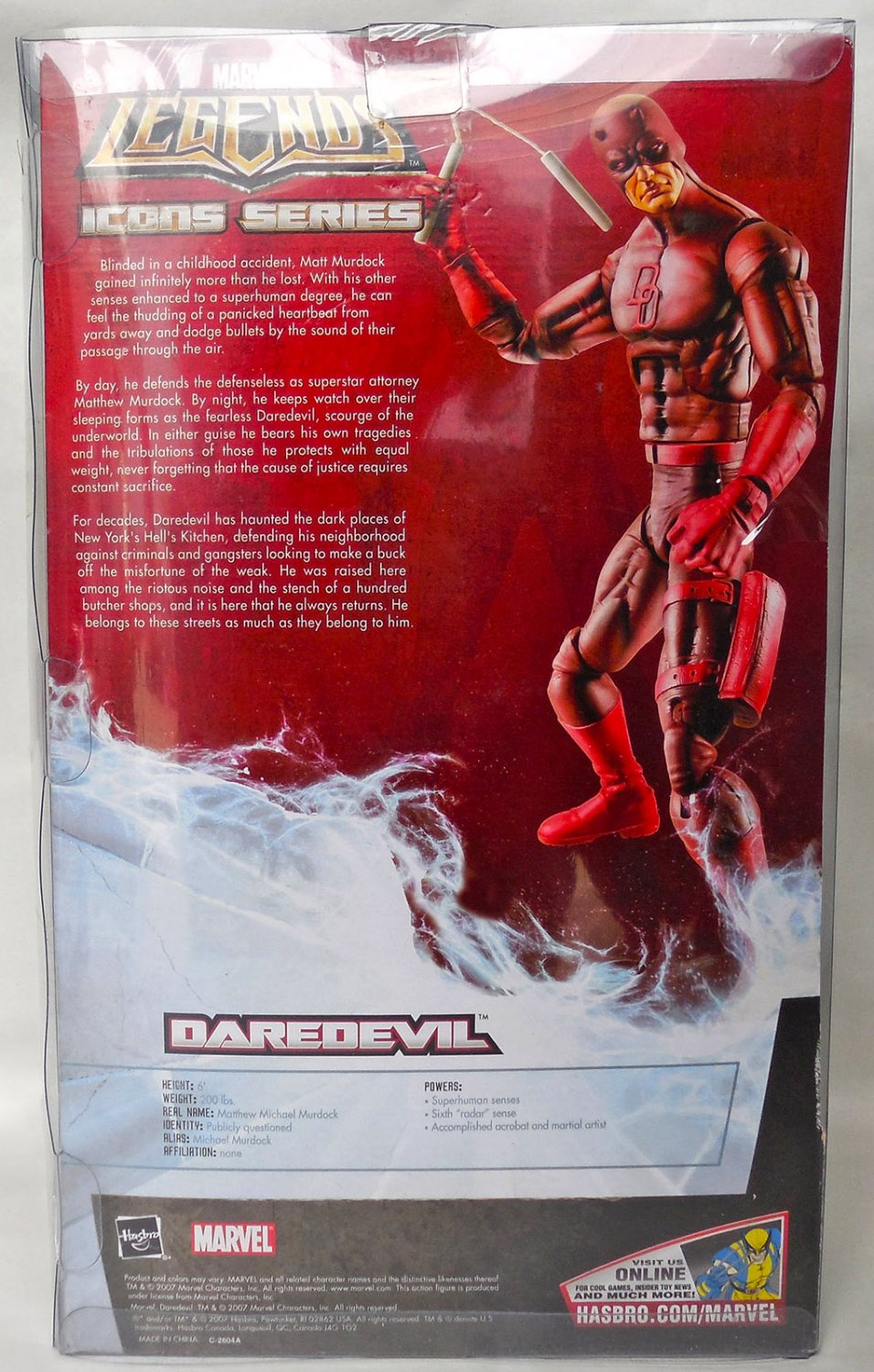 Figurine Marvel Legends Icons - Daredevil Costume Rouge - Hasbro - Neuf