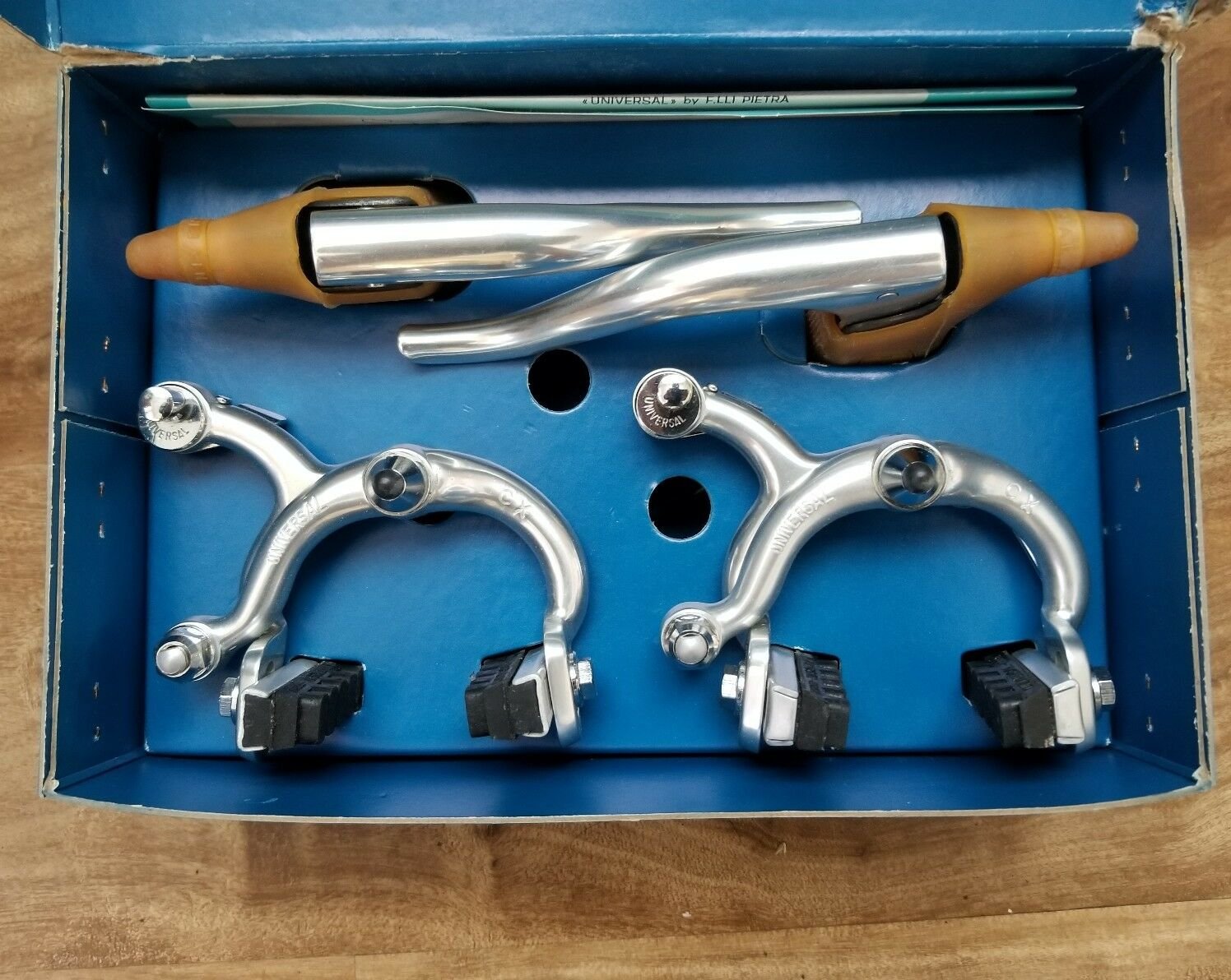 Universal Super CX Brake Set Vintage Road Racing bicycle Great Hoods NOS NIB