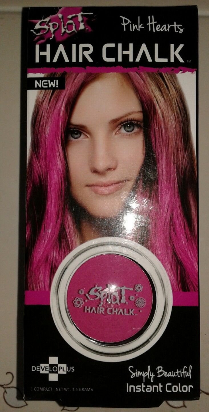 Splat Hair Chalk Pink Hearts Temporary Hair Color Hard to Find Color New In Box