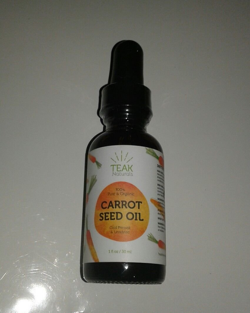 CARROT SEED OIL by Teak Naturals - 100% Organic Natural Cold Pressed & Unrefined