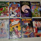 8 Classic VHS Movies Aladdin King of Thieves Alvin and the Chipmunks Swan Lake