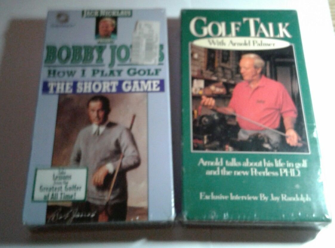New Bobby Jones Jack Nicklaus How I Play Golf and Arnold Palmer VHS Golf Talk
