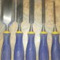Custom 5 Piece Irwin Marples Construction Chisel Set w Case!! L@@K! Includes 2"!