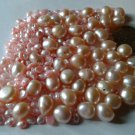 Large Lot of Pink Genuine Freshwater Pearls Rice and Potato Shapes 3-10mm Beads