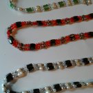 3 Magnetite Hematite Pearl Necklaces Lariat Bracelet Freshwater Pearls Cloissone