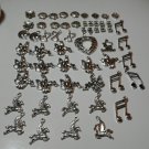 70 Tibetan Silver Pendants Hangers Caps Anchor Angels Pegasus Hearts