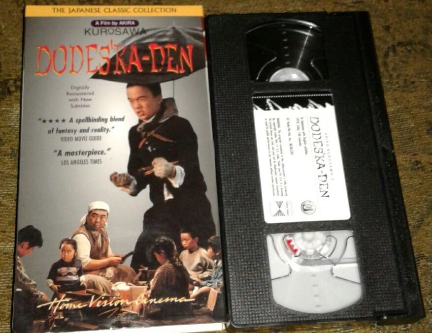 VHS copy of Dodes'ka-Den. Digitally remastered with subtitles Japanese Home Vid