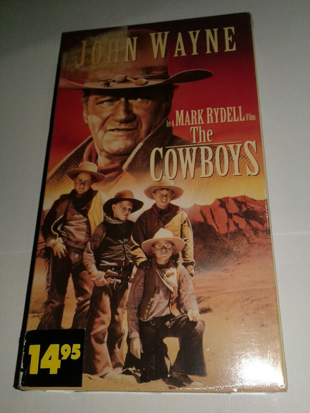 VHS John Wayne "The Cowboys" Action Adventure, Comedy, Mark Rydell PG Sealed New
